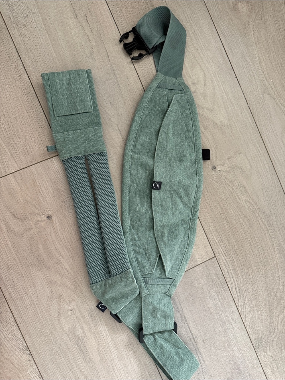 Toddler carrier - Sage Green Belt Bag - Soft Sling Pouch